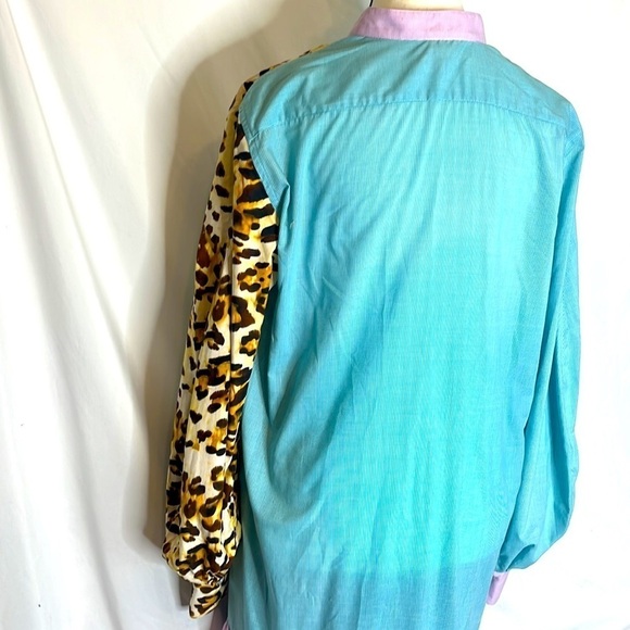 CF Goldman Mixed Print Shirtdress with Leopard - Picture 5 of 7
